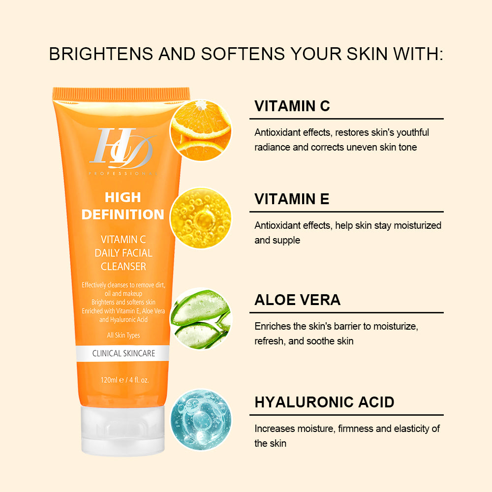 HD VITAMIN C DAILY FACIAL CLEANSER 120ml