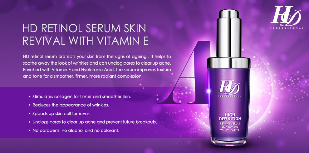 HD RETINOL SERUM SKIN REVIVAL WITH VITAMIN E 30ml